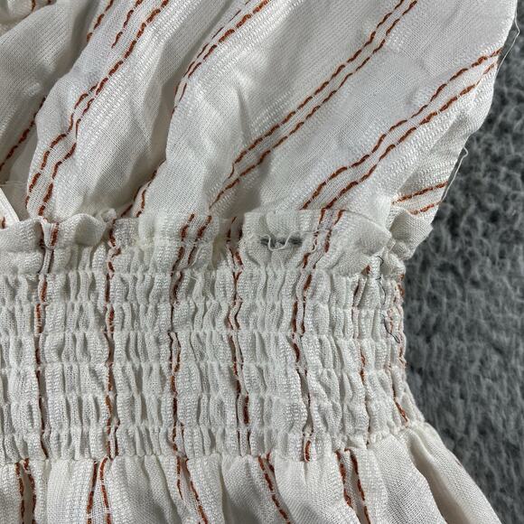 MEADOW RHODES JUMP SUIT WOMENS SMALL WHITE ROMPER ONE PIECE NWT NEW STRIPE *READ - Picture 5 of 14